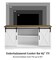 White/Reclaimed Barnwood Farmhouse Sliding Barn Door TV Stand for TVs up to 65"